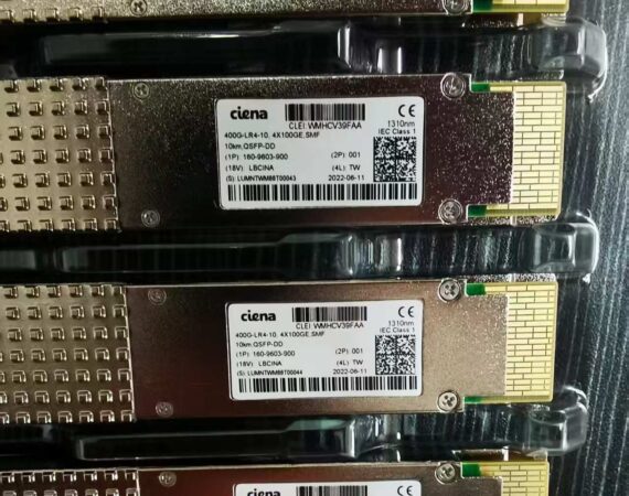 Ciena 160-9603-900,  QSFP-DD 400G-LR4-10 4 X 100GE, SMF 10km 1310nm